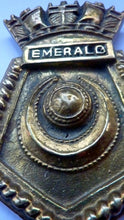 Load image into Gallery viewer, Decorative Vintage Heavy Cast Brass Plaque for Naval Ship HMS Emerald
