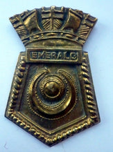 Load image into Gallery viewer, Decorative Vintage Heavy Cast Brass Plaque for Naval Ship HMS Emerald
