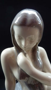 DANISH Royal Copenhagen / Bing and Grondahl Rare 1950s Figurine of The Little Mermaid (Nude on Steps)