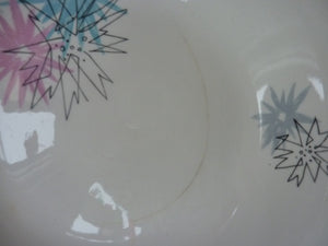 Harder to Source 1950s MIDWINTER Quite Contrary Pattern. Four Shallow Bowls. Designed by Jessie Tate, c 1957