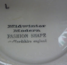 Load image into Gallery viewer, Harder to Source 1950s MIDWINTER Quite Contrary Pattern. Four Side Plates. Designed by Jessie Tate, c 1957
