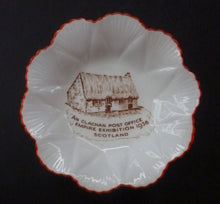 Load image into Gallery viewer, Rare Little SHELLEY Porcelain Pin Dish Souvenir from the Glasgow Empire Exhibition 1938
