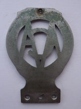 Load image into Gallery viewer, Car Badge. Rare Vintage Scottish ANGUS AUTOMOBILE CLUB Car Mascot. Nickel Plate and in Excellent Condition
