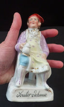 Load image into Gallery viewer, Antique GERMAN Hard Paste Porcelain Souter Johnnie from Robert Burns&#39; Poem: Tam O&#39;Shanter
