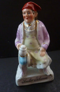 Antique GERMAN Hard Paste Porcelain Souter Johnnie from Robert Burns' Poem: Tam O'Shanter