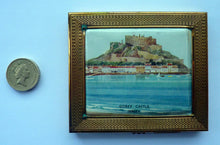 Load image into Gallery viewer, 1940s Gwenda Cigarette Case / Business Card Case with View of Gorey Castle, Jersey
