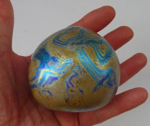 1991 Siddy Langley Lustre British Studio Glass Paperweight