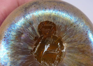 1991 Siddy Langley Lustre British Studio Glass Paperweight