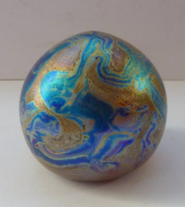 1991 Siddy Langley Lustre British Studio Glass Paperweight