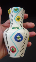 Load image into Gallery viewer, 1950s Italian Ceramic Vase with Hand Painted Abstract Design. Cute Miniature Vase
