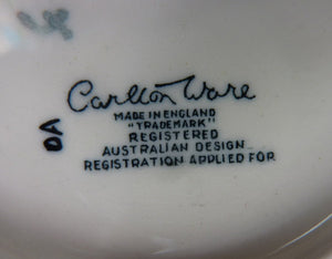 1950s Carlton Ware Butter Dish & Jam Dish with Rare Spreading Knife and Jam Spoon. ORIGINAL BOX