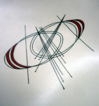 Load image into Gallery viewer, 1950s ATOMIC Carlton Ware Orbit Pattern Large Serving Platter. Very Rare Dish with five compartments
