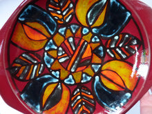 Load image into Gallery viewer, Large 1970s Poole DELPHIS Wall Plate or Charger with Unusual Handle Sections PAMELA BEVANS
