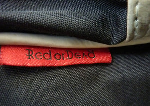 Vintage DESIGNER 1980s I love Red or Dead Cross Body or Messenger Bag with Zip Closure and Front Open Pocket Section