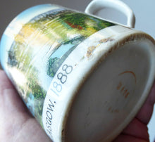 Load image into Gallery viewer, SCOTTISH HISTORY. RARE 1888 Glasgow International Exhibition Ceramic Souvenir Mug
