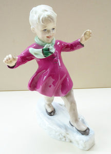 Royal Worcester Figurine JANUARY. Modelled by Freda Doughty. No. 3452. PRISTINE