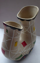 Load image into Gallery viewer, Rare BRENTLEIGH WARE 1950s Atomic Amorphic Shaped Vase: San Rema Shape and Rarer Beige Colour
