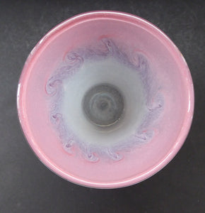 1950s Perthshire Vasart Glass Vase. Vintage Scottish Glass